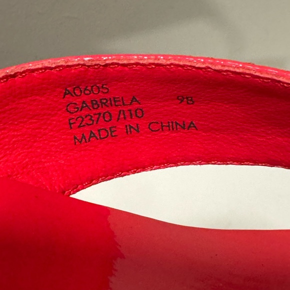 Coach - Gabriela Wedge Red and Brown Sandals - Picture 6 of 15